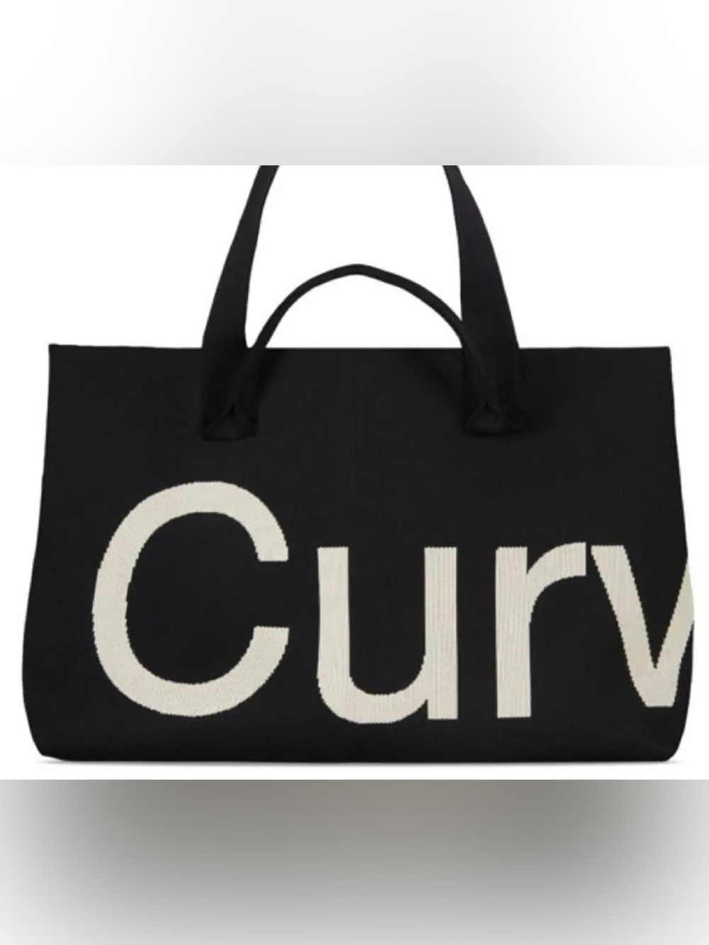 Curves by Sean Brown Black Tote